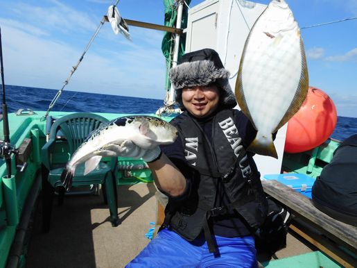 小樽　小樽沖　ヒラメ釣り