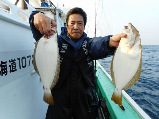 小樽　小樽沖　ヒラメ釣り