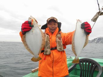 小樽沖　ヒラメ釣り