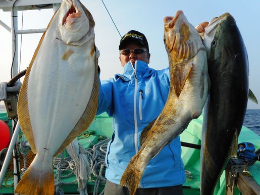 小樽　小樽沖　ヒラメ釣り