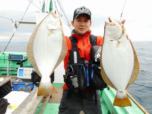 小樽　小樽沖　ヒラメ釣り