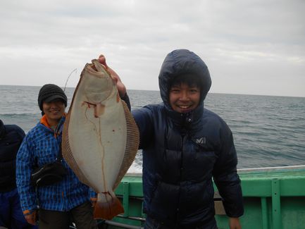 小樽沖　ヒラメ釣り