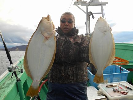 小樽沖　ヒラメ釣り