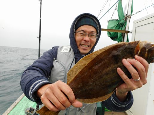 小樽　小樽沖　ヒラメ釣り