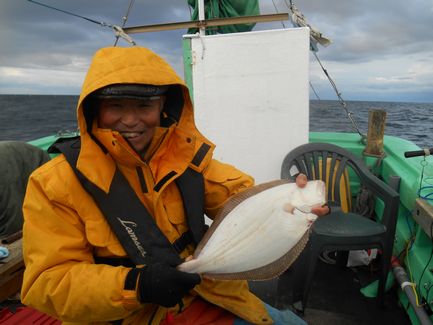 小樽沖　ヒラメ釣り