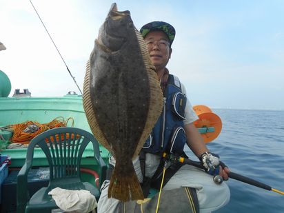 小樽　小樽沖　ヒラメ釣り