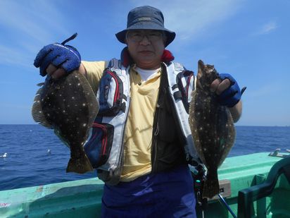 小樽　小樽沖　ヒラメ釣り