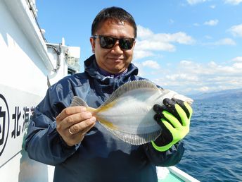 小樽　小樽沖　ヒラメ釣り